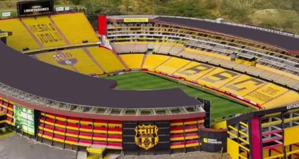 Los hinchas de Barcelona SC le dieron la espalda al equipo, para el cotejo ante Mushuc Runa en el Monumental