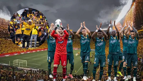 Los hinchas de Barcelona SC llaman la atención con sus reacciones