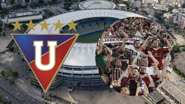 Los hinchas de Liga de Quito lanzaron un mensaje en Brasil