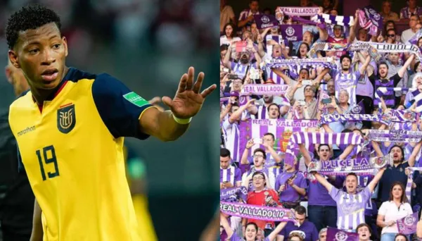 Los hinchas del Valladolid no se mostraron contentos por la convocatoria de Gonzalo Plata a la Tri