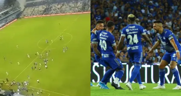 Los hinchas de Emelec volvieron a incumplir las notas y se metieron a la cancha tras el partido ante Millonarios