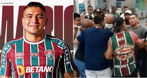 Los hinchas de Fluminense se enojaron por la eliminación de la Copa Libertadores y los jugadores fueron encarados entre ellos Mario Pineida