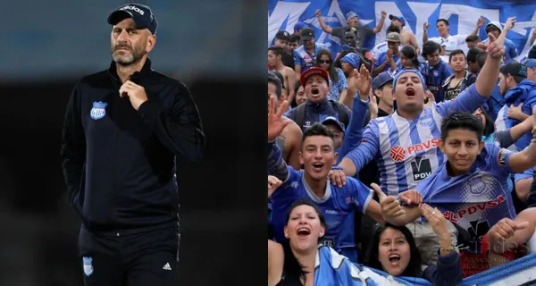 Los hinchas sacaron su frustración y fue el único que dio la cara por Emelec