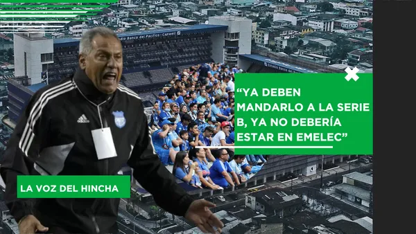 Los hinchas ya no lo quieren en Emelec, lo piden en la B