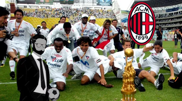 Los jugadores de Liga de Quito celebrando. FOTO: El Universo