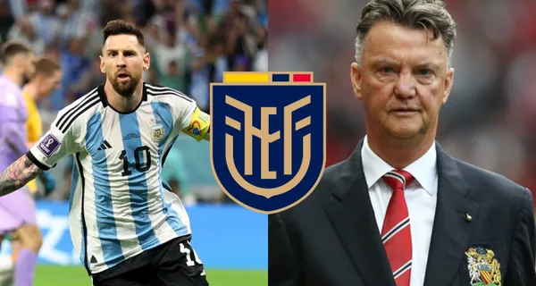 Louis Van Gaal no tenía en el mejor concepto a la Selección Ecuatoriana pero Messi se encargó de ponerlo en su lugar y esto hizo