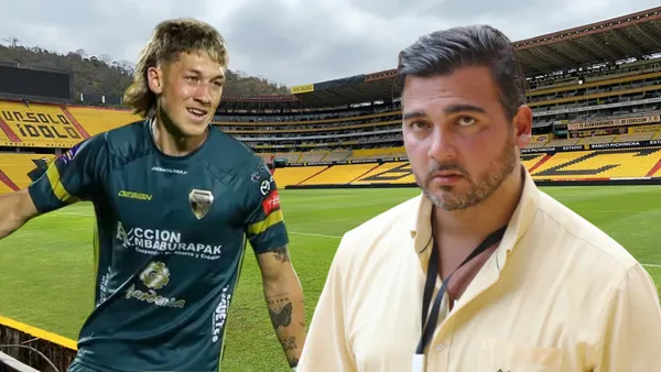 Luca Klimowicz y Antonio Álvarez (Foto tomada de: Barcelona SC/API)