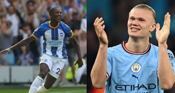 Luego del empate, esto hizo Erling Halland con Moisés Caicedo en el camerino