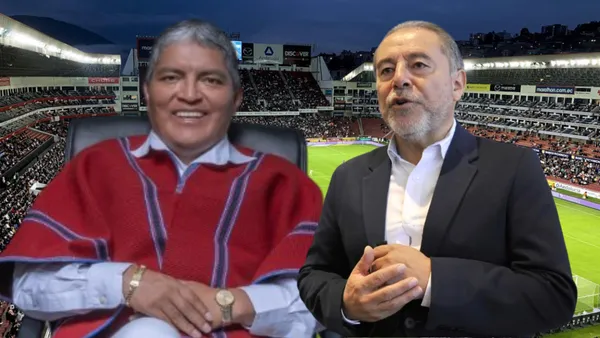 Luis Alfonso Chango e Isaac Álvarez (Foto tomada de: Primicias/Luis Alfonso Chango)