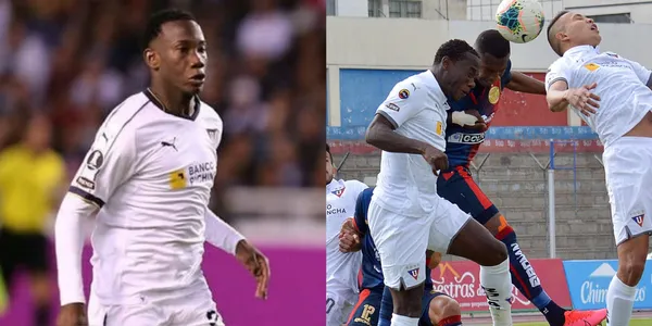 Luis Caicedo es un jugador resistido en el equipo de LDU pero Pablo Repetto le ha mostrado su apoyo pese a las fallas