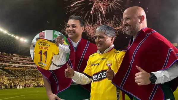 Luis Chango con la camiseta de Barcelona SC. Foto tomada de: El Universo