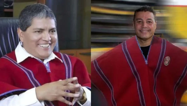 Luis Chango subió una imagen de Carlos Alfaro Moreno con poncho y se viralizó