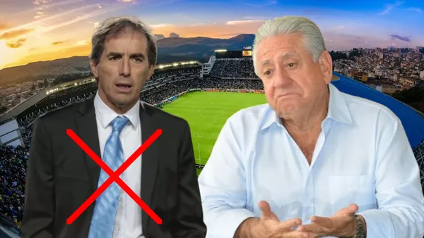 Luis Chiriboga y Guillermo Almada (Foto tomada de: Liga de Quito/El Universo/Guillermo Almada/Wikipeida)