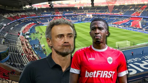 Luis Enrique y William Pacho / Foto: Collage