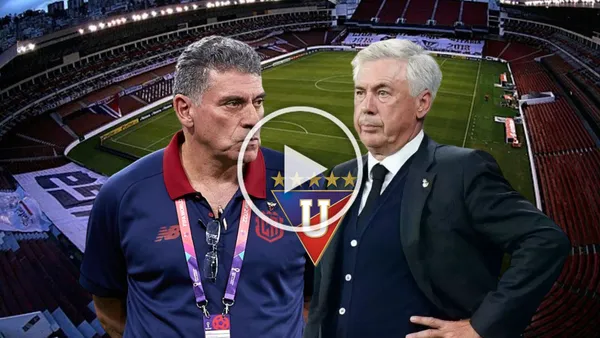 Luis Fernando Suárez, Carlo Ancelotti. Foto tomada de: SACB Sport/Cuenta de X Jorge Baldeón Medina