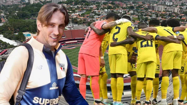 Luis Zubeldía y Jhegson Méndez en el Estadio Morumbi (Foto tomada de: Wikipedia/São Paulo/Primicias)