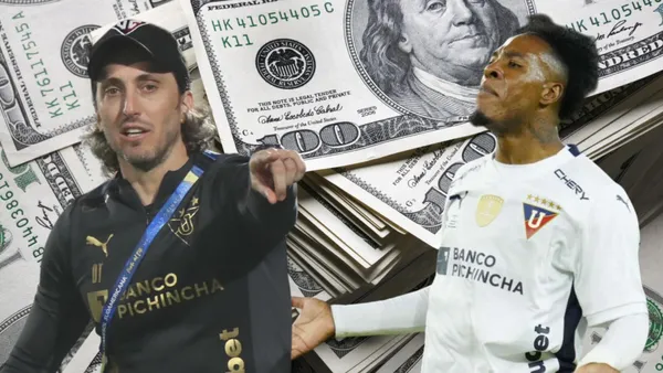 Luis Zubeldía y Jhojan Julio (Foto tomada de: Los Angeles/API)