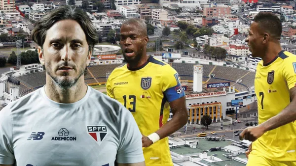 Luis Zubeldía y Selección Ecuatoriana (Foto tomada de: Wikipedia/El País/El Mercurio)