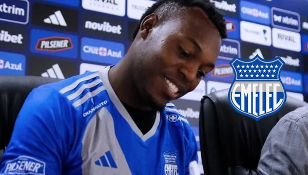 Maicon Solís con la camiseta de Emelec.