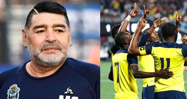 Maradona demostró que tenía mucho aprecio por un jugador ecuatoriano cuando estuvo en México