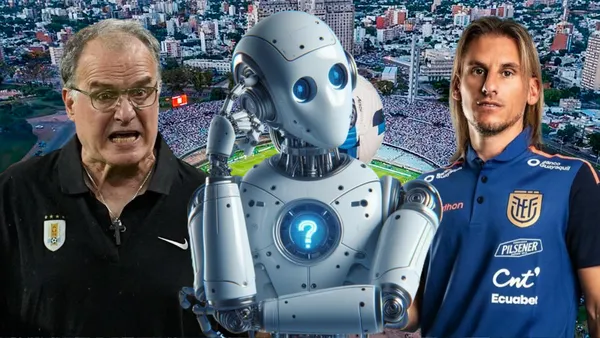 Marcelo Bielsa y Sebastián Beccacece (Foto tomada de: La Tri/Wikipedia/Sport/Xataka)