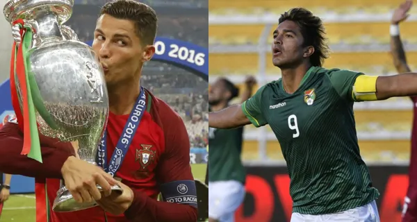 Marcelo Martins imitó a Cristiano Ronaldo en el partido contra Ecuador