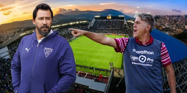 Marcelo Zuleta y Pablo Sánchez (Foto tomada de: Liga de Quito/API)