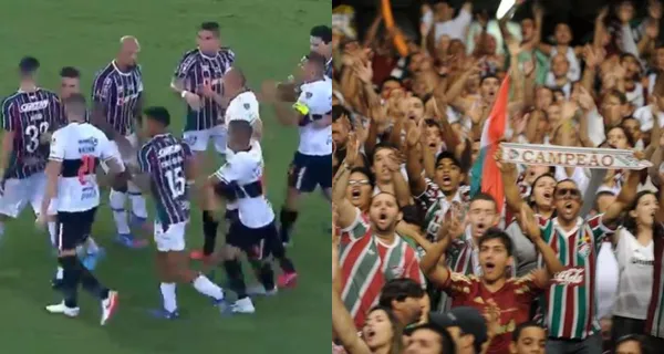 Mario Pineida es de carácter fuerte y se metió en la gresca en el cotejo entre Fluminense ante Olimpia
