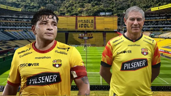 Mario Pineida y Ariel Holan (Foto tomada de: Barcelona SC/API)