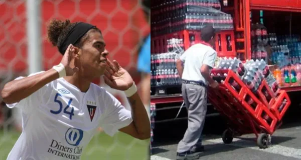 Marlon Ganchozo conoció la máxima gloria con Liga de Quito y así le va siendo repartidor de colas