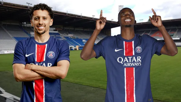 Marquinhos y Willian Pacho (Foto tomada de: Stadium/PSG)