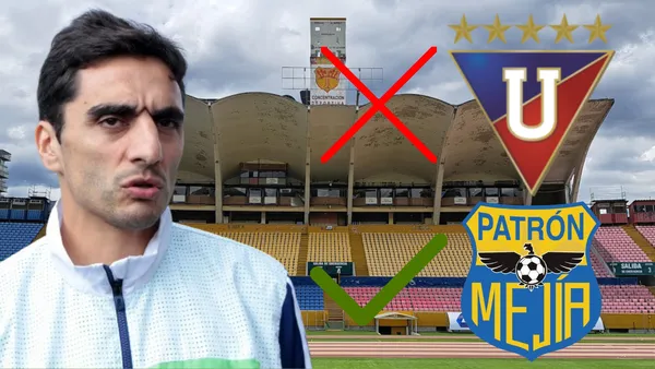 Martín Mandra en el Estadio Olímpico Atahualpa (Foto tomada de: Primicias/Wikipedia/Patrón Mejía)