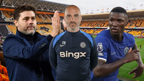 Mauricio Pochettino, Enzo Maresca y Moisés Caicedo (Foto tomada de: Wikipedia/Chelsea/Goal)