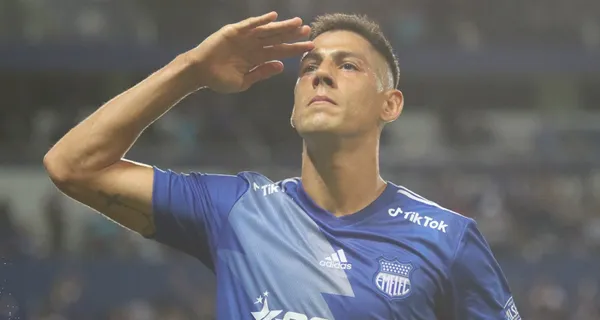 Mauro Quiroga viene en alza y anotando goles, que es para lo que lo llevaron a Emelec