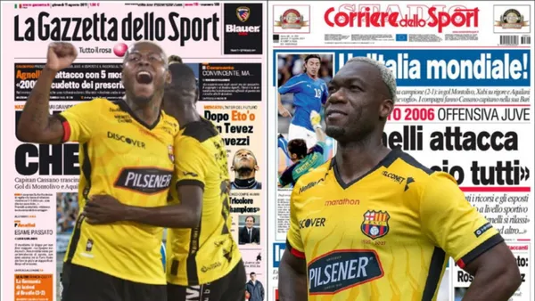 Medios italianos y Felipe Caicedo / Foto de: El Futbolero Ecuador