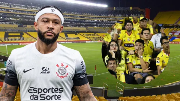Memphis Depay e hinchas de Barcelona SC (Foto tomada de: Barcelona SC/Transfermarkt)
