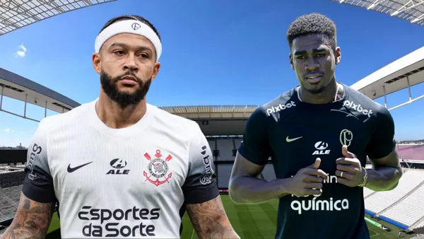 Memphis Depay y Félix Torres (Foto tomada de: Tiempo/Corinthians/Transfermarkt)