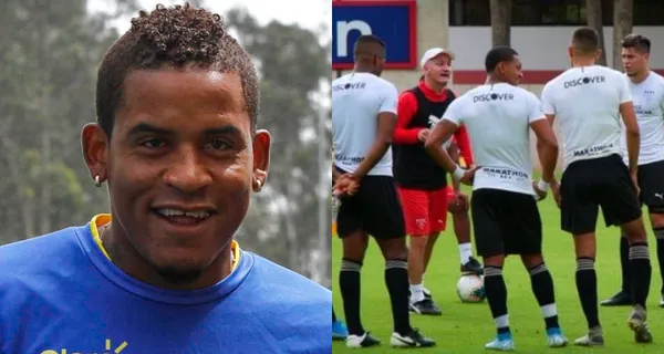 Michael Arroyo tuvo su primera práctica con Liga de Quito, con el permiso de Pablo Marini. El jugador tiene la ilusión de ponerse la camiseta alba