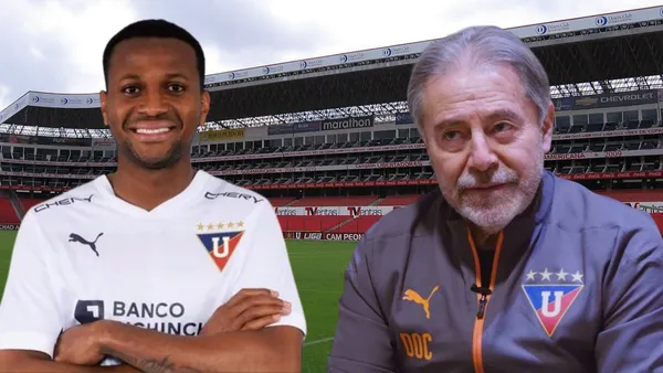 Michael Estrada e Isaac Álvarez (Foto tomada de: Liga de Quito/Wikipedia)