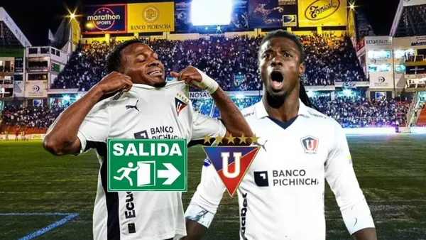 Michael Estrada, Ricardo Adé. Foto tomada de: Liga de Quito