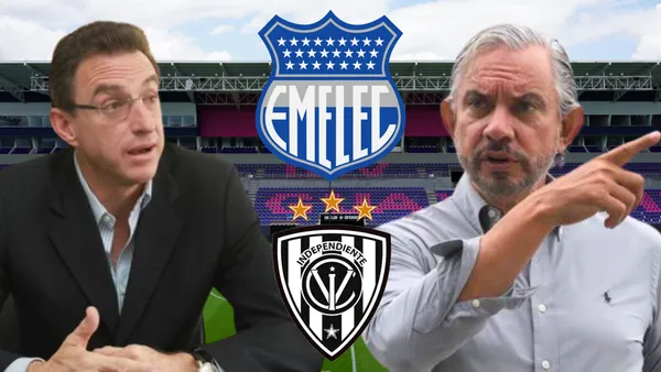 Michele Deller y José Pileggi (Foto tomada de: Primicias/Emelec/Independiente del Valle/Wikipedia)