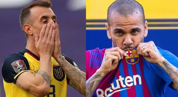 Mientras Dani Alves cobrará el mínimo sueldo al FC Barcelona esto es lo gana Damián Díaz en Barcelona SC