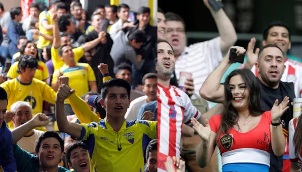 Mientras la Tri iba perdiendo, empezaron a gritar el "ole", los hinchas de la Tri no se quedaron atrás