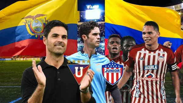 Mikel Arteta aplaudiendo, Josep Alcácer, jugadores Junior. Foto tomada de: Eurosport/API/Futbolred