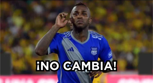 Miller Bolaños con la camiseta de Emelec.