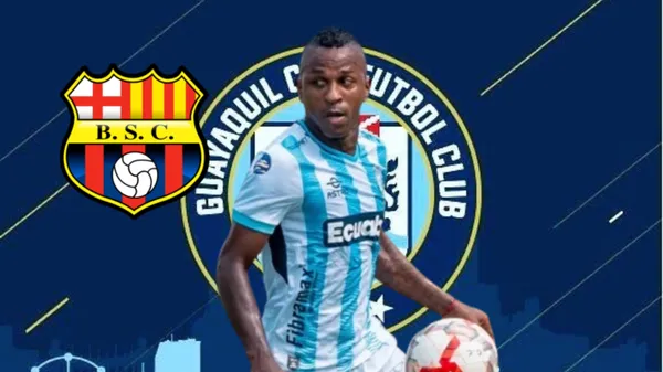 Miller Bolaños con la con la camiseta del Guayaquil City. FOTO: La Pizarra del DT