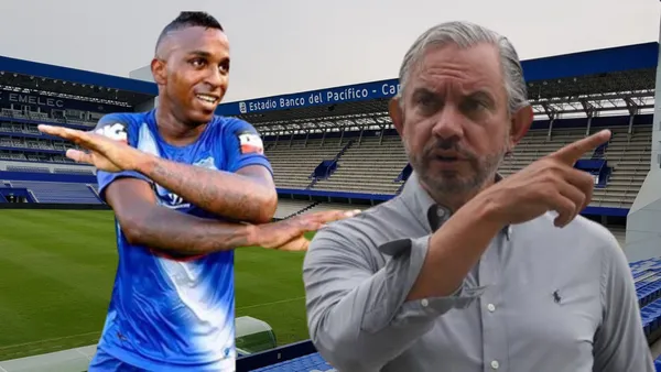 Miller Bolaños y José Pileggi (Foto tomada de: El Universo/Emelec/API)