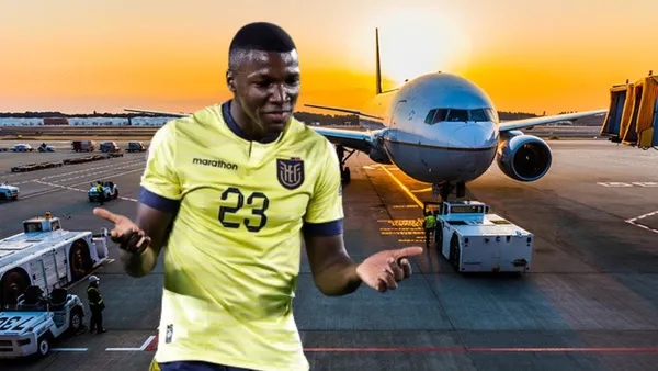 Moisés Caicedo, Aereorpuerto. Foto tomada de: Copa América/ Ingeniería y Telecomunicaciones