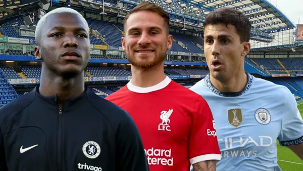 Moisés Caicedo, Alexis Mac Allister y Rodri (Foto tomada de: Stadium/Moisés Caicedo/Sporting News/Illustrated)