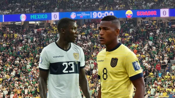 Moisés Caicedo, Carlos Gruezo. Foto tomada de: La Tri